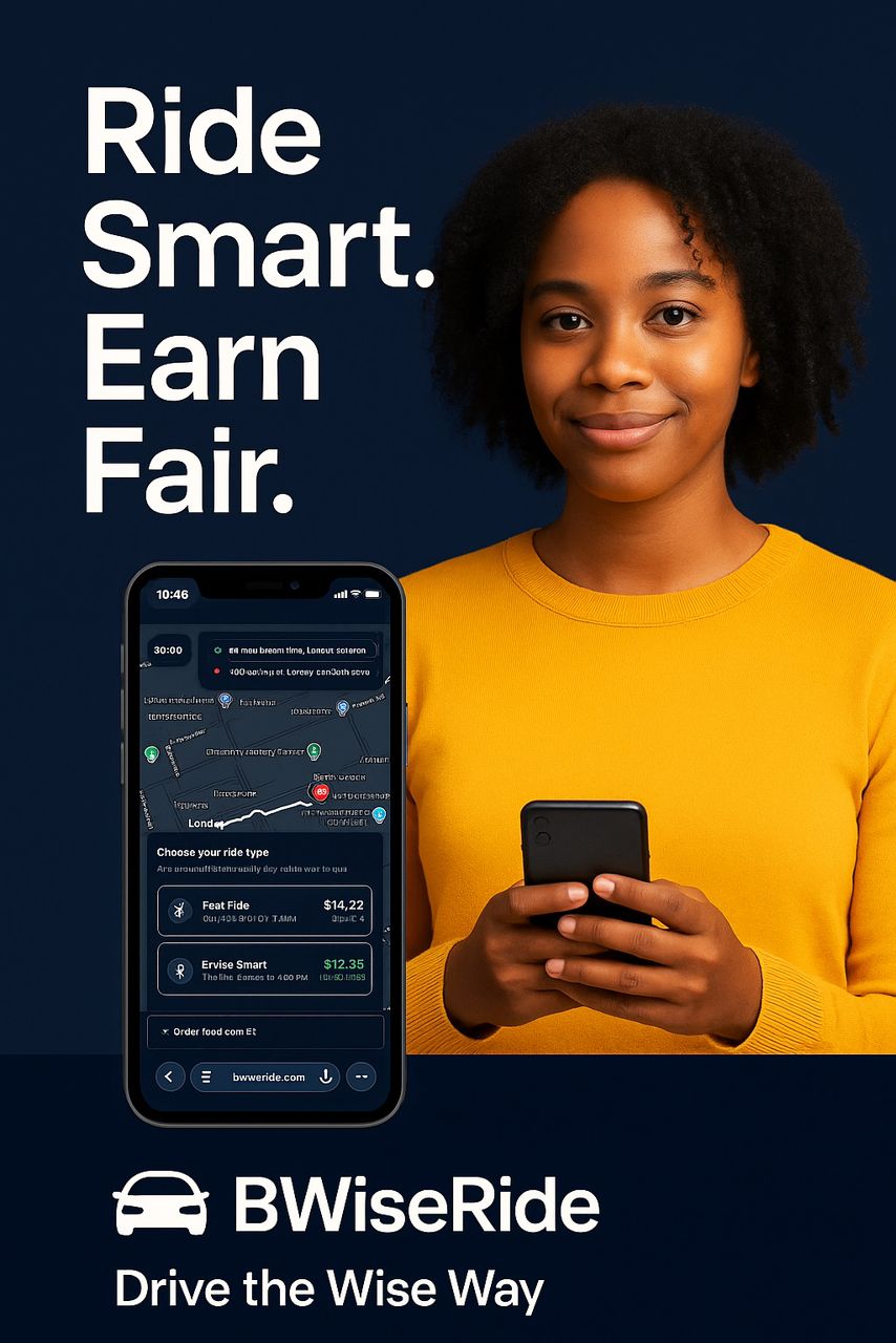 Ride Sharing App & Food Delivery Service | BWiseVerse Payment App Canada